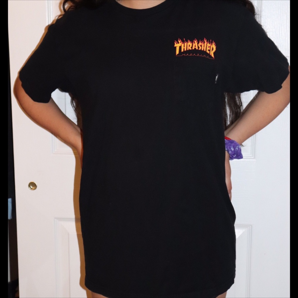 Vans X Thrasher Black Pocket T-Shirt